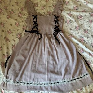 Dear my love jirai kei black pink mini dress